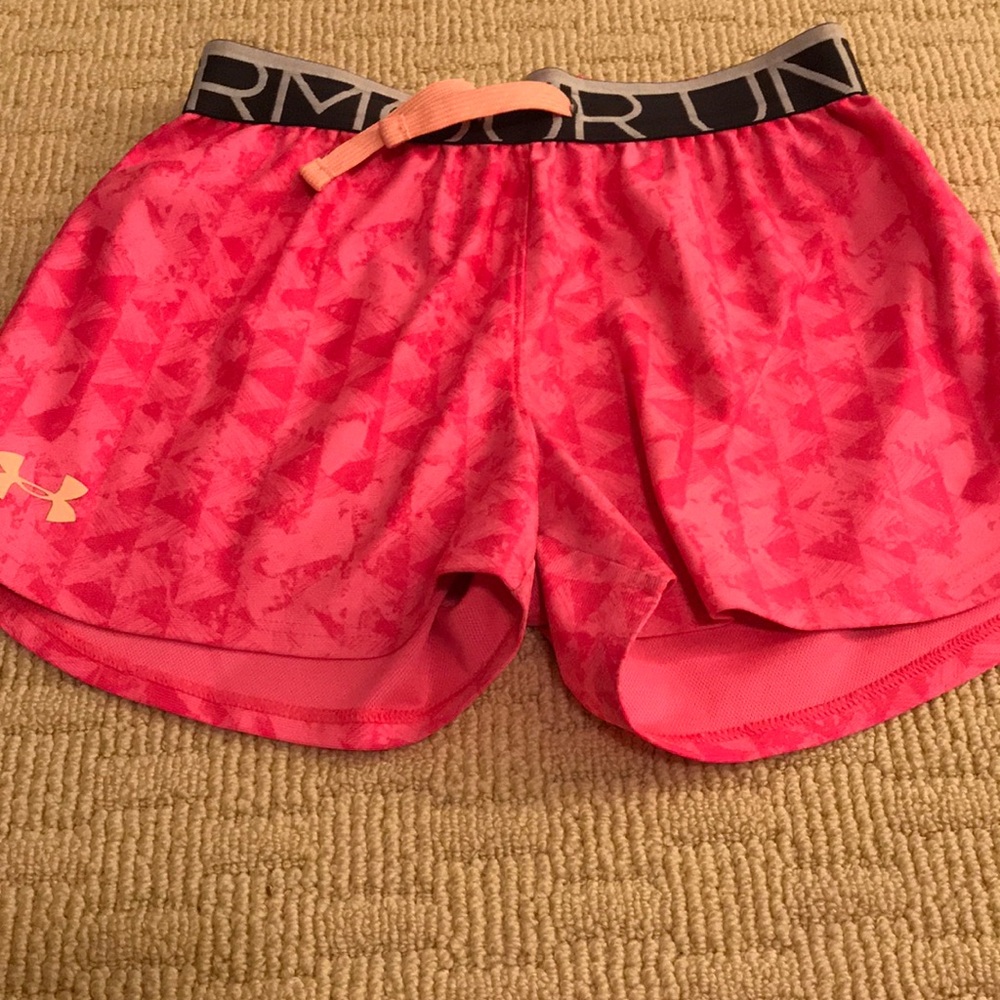 Under armour youth athletic shorts